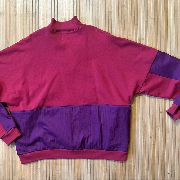 BRAIN DEAD GASTROMANIAC OVERLAY HALF
ZIP FLEECE - MAROON Men’s LARGE - Picture 5 of 8